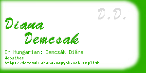 diana demcsak business card